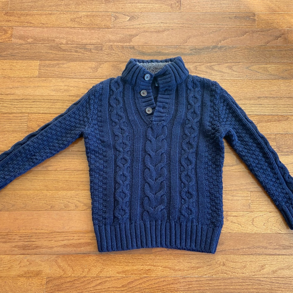 GAP Men's Turtleneck Sweater in Deep Blue